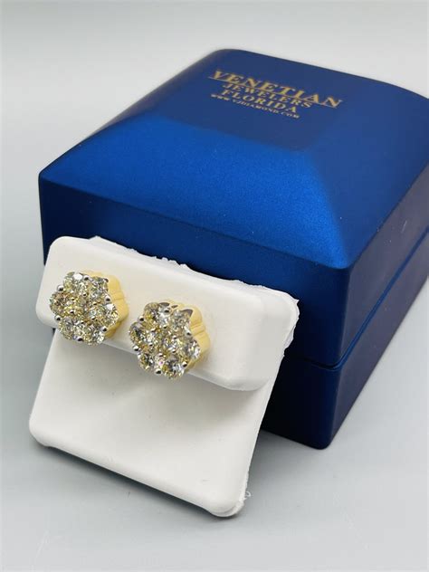 14KT Gold 3.50CTW Diamond Earrings – VJ Diamond Sanford Orlando