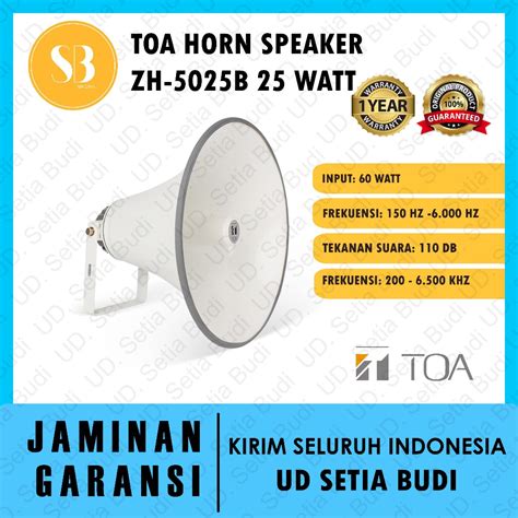 Jual Toa Horn Speaker Zh B Corong Speaker Watt Shopee Indonesia