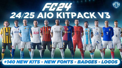 Aio Kits V Mod For Fc New Kits Fonts Badges Tu