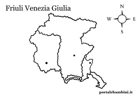 Cartina Del Friuli Venezia Giulia Da Colorare Cartina Politica Italia