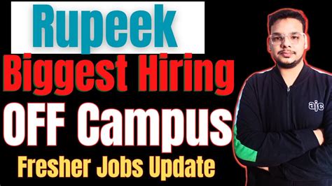 Rupeek New Biggest Hiring Off Campus Job Drive For Batch