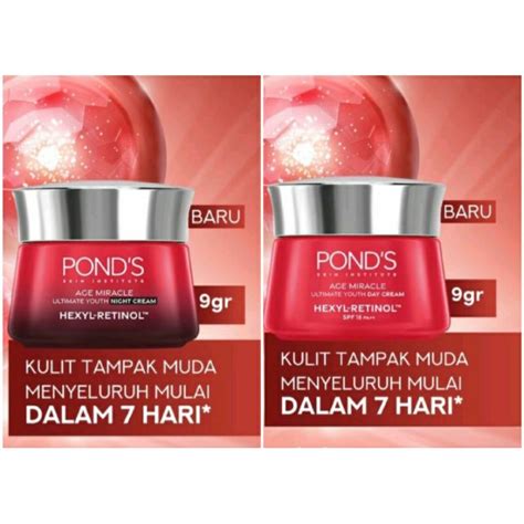 Jual Ponds Age Miracle Ultimate Youth Day Cream Night Cream Gr