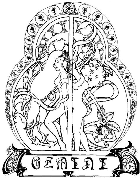 Virgo Zodiac Pages For Adults Coloring Pages