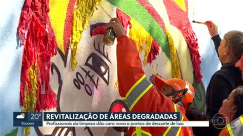 Vídeo Garis revitalizam pontos de descarte irregular de lixo arte