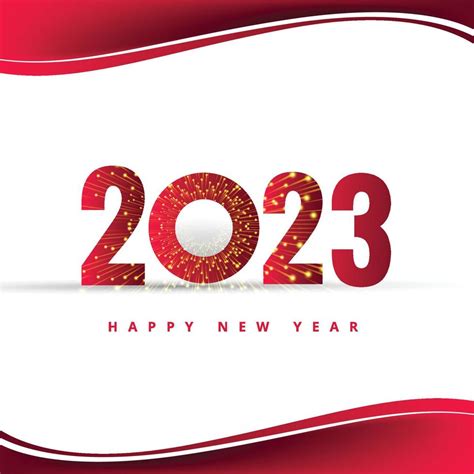 Beautiful new year 2023 card celebration holiday design 13087621 Vector ...