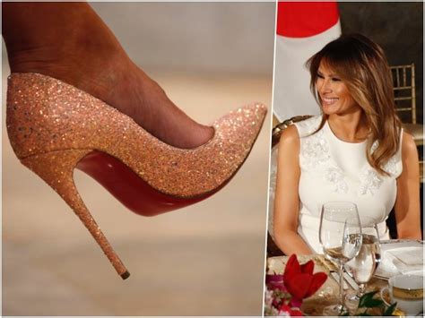 Fashion Notes Melania Trump Sparkles In Glitter Pumps At U S Japan