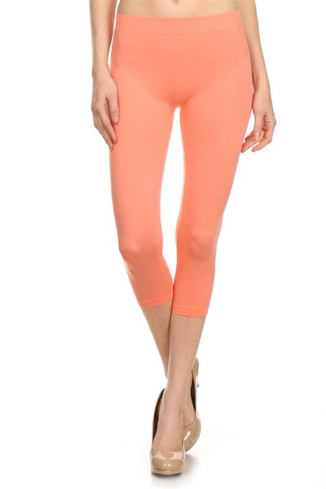 Basic Capri Length Spandex Leggings