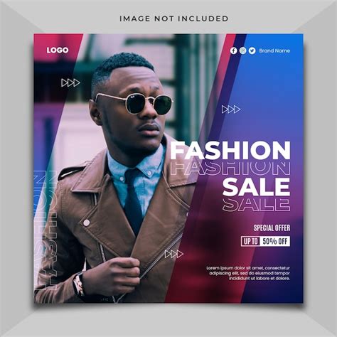 Premium PSD Fashion Sale Instagram Post Template Design