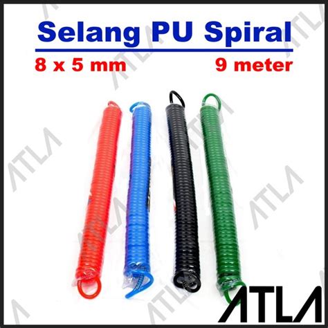 Jual Selang Pu Spiral X Mm Meter Recoil Hose Polyurethane