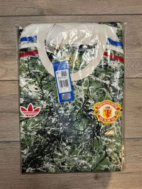 Adidas X Manchester United X The Stone Roses Icon T Shirt Grand L Eur