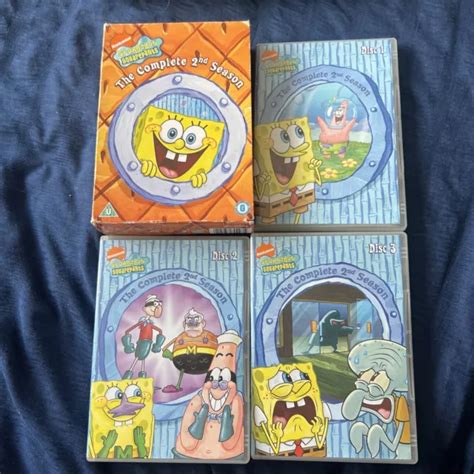 SPONGEBOB SQUAREPANTS NICKELODEON The Complete 2nd Season DVD Box Set