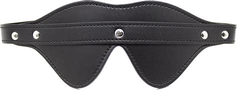 Amazon LSCZSLYH PU Leather Blindfold Sex Eye Mask Flirt Masquerade