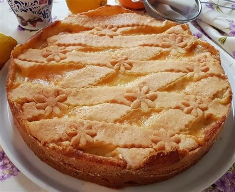 CROSTATA FAVOLA CON CREMA PASTICCERA ALL ARANCIA Dolce Ricetta Della