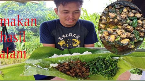 Mukbang Hasil Alam Masak Keongmas Di Tengah Sawah YouTube