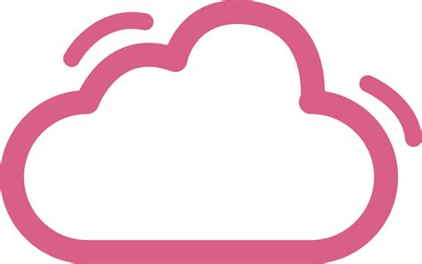 Pink cloud, illustration, on a white background. 13520560 Vector Art at Vecteezy