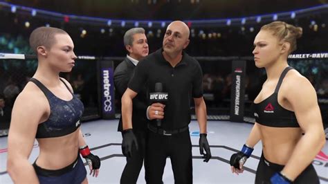 Rose Namajunas Vs Ronda Rousey Ea Sports Ufc 3 Cpu Vs Cpu Youtube