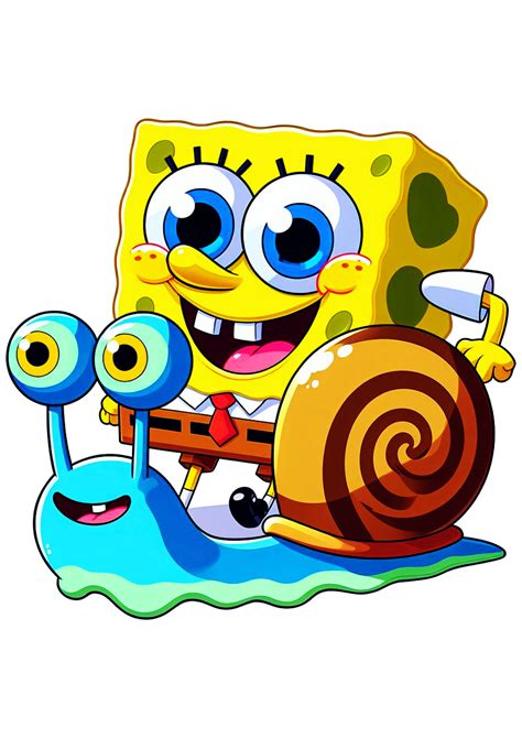 Bob Esponja e Gary caracol clipart grátis png Personagens do bob