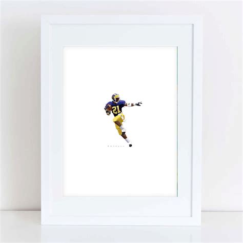 Michigan Wolverines Desmond Howard Heisman Pose Print Etsy España