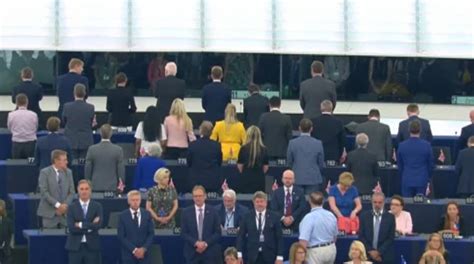 Pro Brexit Lawmakers Turn Back On European Anthem Ode To Joy At Eu