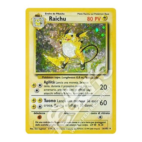 014 102 Raichu Holo Unlimited IT MINT Federicstore