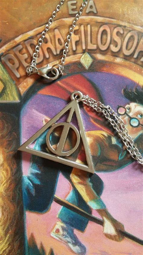 Colar Rel Quias Da Morte Harry Potter Elo Produtos Especiais