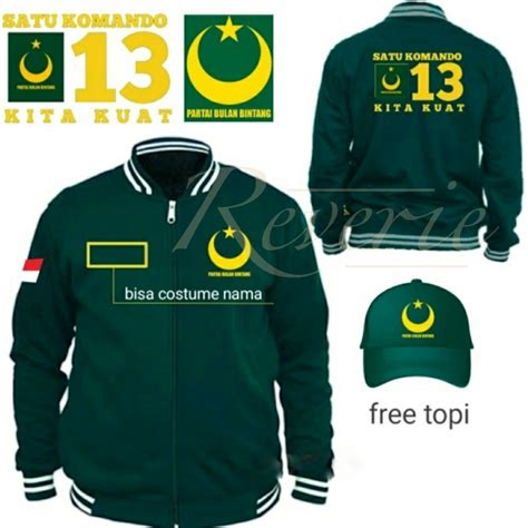 Jual BISA REQUEST NAMA JAKET PARTAI PBB KAMPANYE SERAGAM OUTER PARTAI