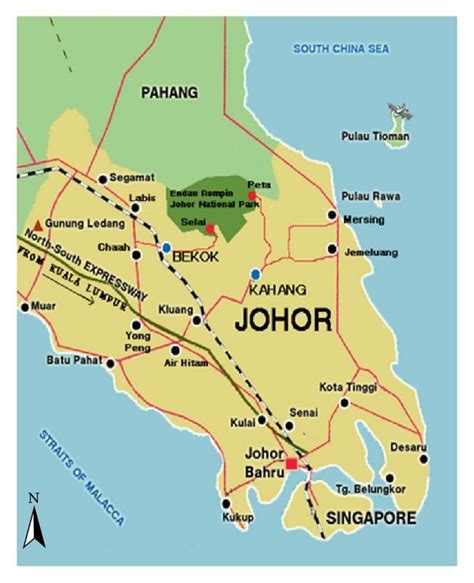 Location Of Endau Rompin Johor National Park And Kampung Peta 11