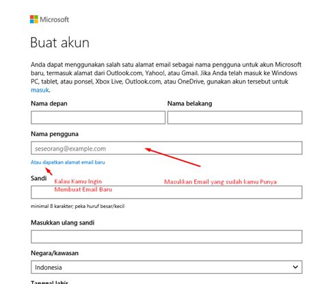 Cara Membuat Akun Microsoft Microsoft