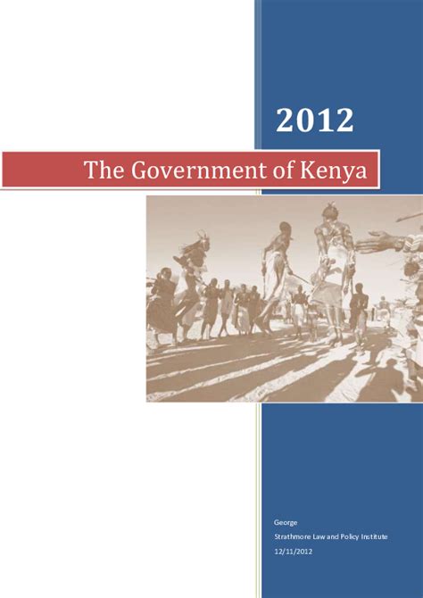 Pdf The Government Of Kenya Structure Under The 2010 Constitution