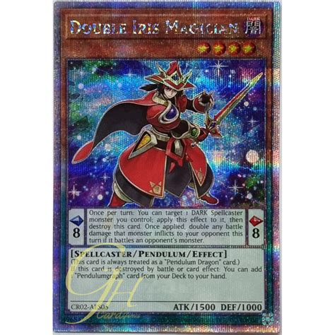 Yugioh CR02 AES05 Double Iris Magician Quarter Century Secret Rare