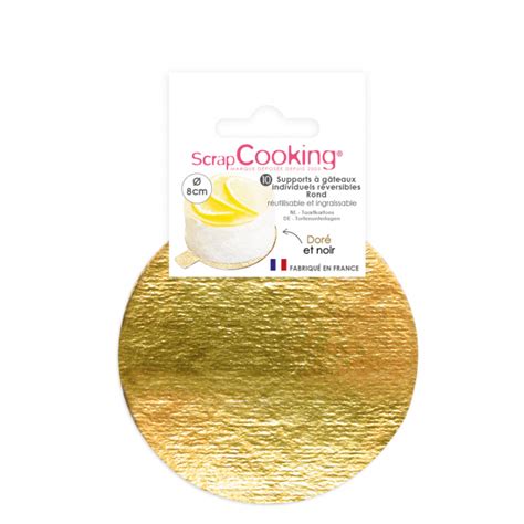 Supports G Teau Or Et Noir Rond Cm X Scrapcooking Achat Vente