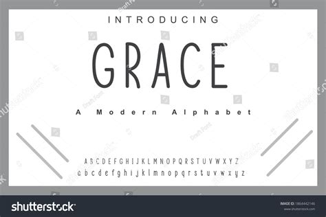 Grace Font Elegant Alphabet Letters Font Stock Vector Royalty Free