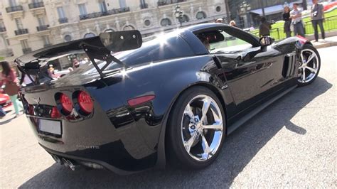 Modded 500hp C6 Corvette Grand Sport W Huge Rear Wing Startup And