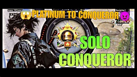 Day How To Get Conqueror In Solo New Season Bgmi Solo