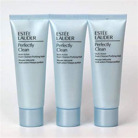 Estee Lauder Perfectly Clean Multi Action Foam Cleanser Purifying Mask 150ml 5oz 3pack Of 50ml