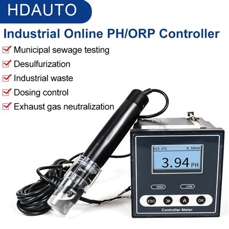 Medidor De Ph Industrial En L Nea Controlador De Ph Sensor Orp Sonda De