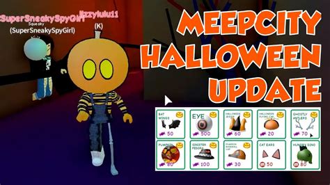 Meepcity Halloween Update Haunted House Trick Or Treat And New