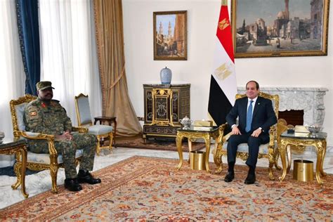 Egypt S President Al Sisi Meets With Uganda Chief Of Defence Forces