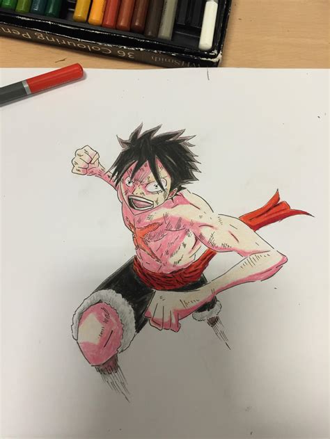 One Piece Luffy Gear Second Drawing | Images and Photos finder