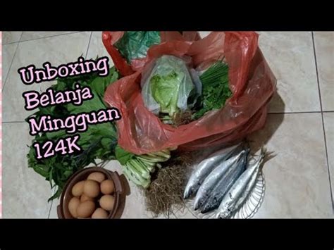 Unboxing Belanja Mingguan Hemat K Youtube