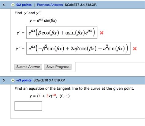 Solved 4 0 2 Points Previous Answers SCalcET8 3 4 518 XP Chegg