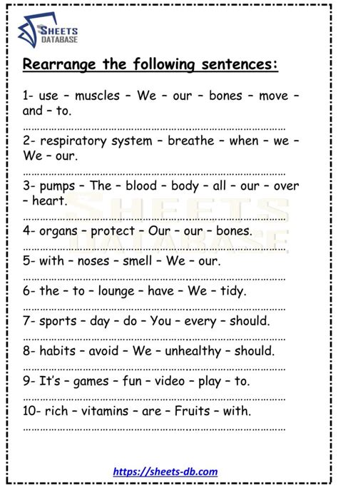 Grammar Worksheets part2 – Sheets