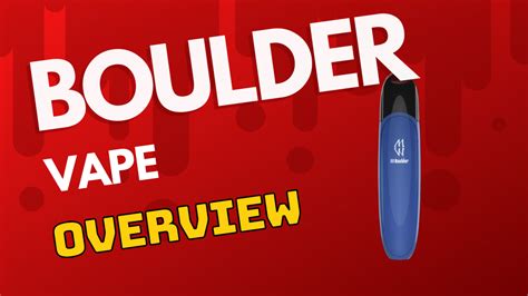 Boulder Vape Review Price Types Flavors Spiritbar