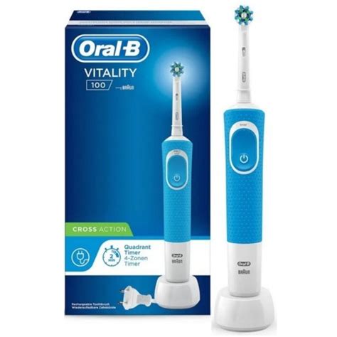 Oral B Vitality 100 Cross Action Szczoteczka Elektryczna Niebieska