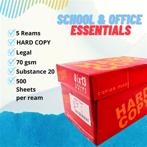 Hard Copy Bond Paper Short A Long Box Lazada Ph