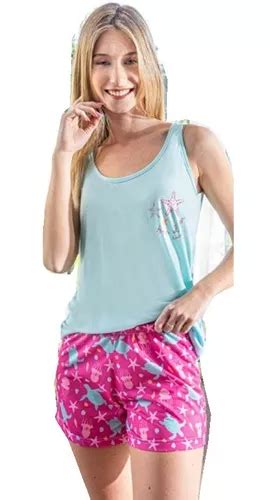 Pijama Musculosa Y Short Talles Grandes Susurro