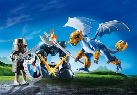 Playmobil Knights 5657 Pas Cher Valisette Chevaliers Du Dragon