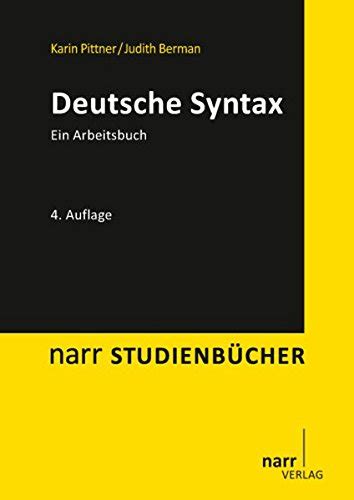 『deutsche Syntax Ein Arbeitsbuch』｜感想・レビュー 読書メーター