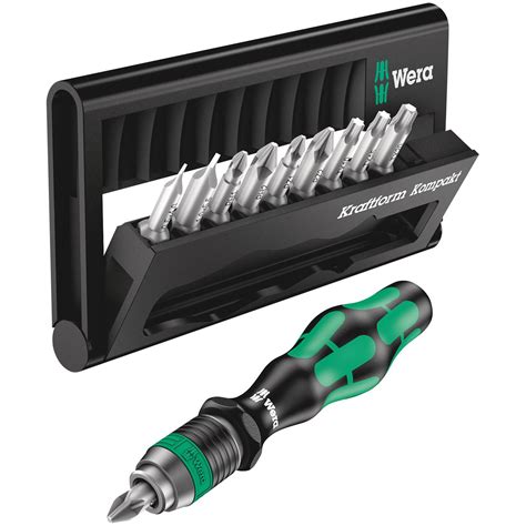 Wera Garage Tools Kraftform Kompakt 10 10 Piece Screwdriver Set And