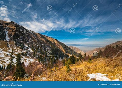 Nature Landscape Mountains Central Asia Stock Photo - Image of european ...